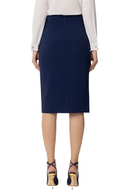 Gonna Elisabetta Franchi donna GO12252E2DC8 blu longuette ELISABETTA FRANCHI | Gonne | GO12252E2DC8